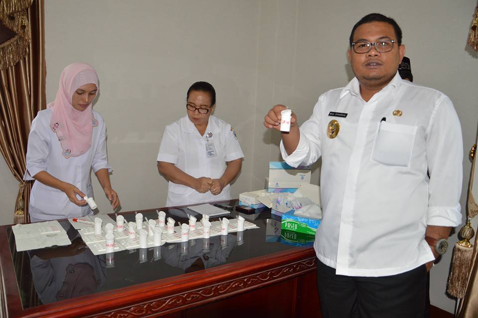 Pemerintah Kota Tanjungbalai Laksanakan Test Urine
